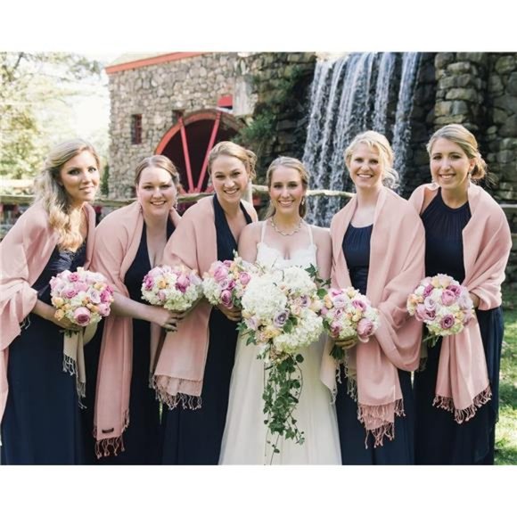 Women's Winter Scarf Cashmere Feel Pashmina‎ Shawl Wraps Soft Warm Blanket - Picture 5 of 6